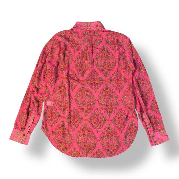 Olivaceous Floral‎ Button-Up Womens Size S Pink Boho Colorful - Picture 5 of 7